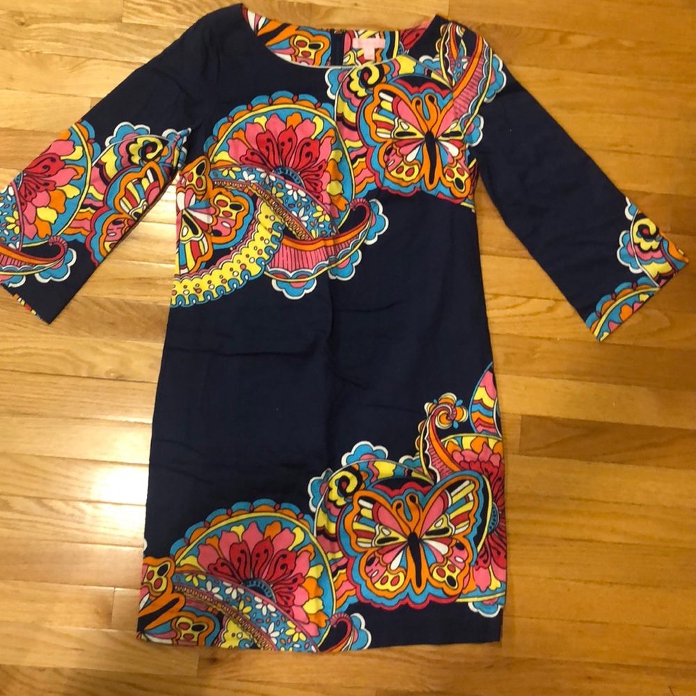 NWOT. Lilly Pulitzer navy dress. Size: 8